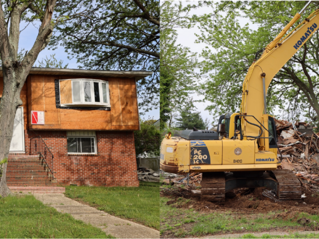 Town Demolishes Abandoned & Dilapidated Eyeshore in Massapequa